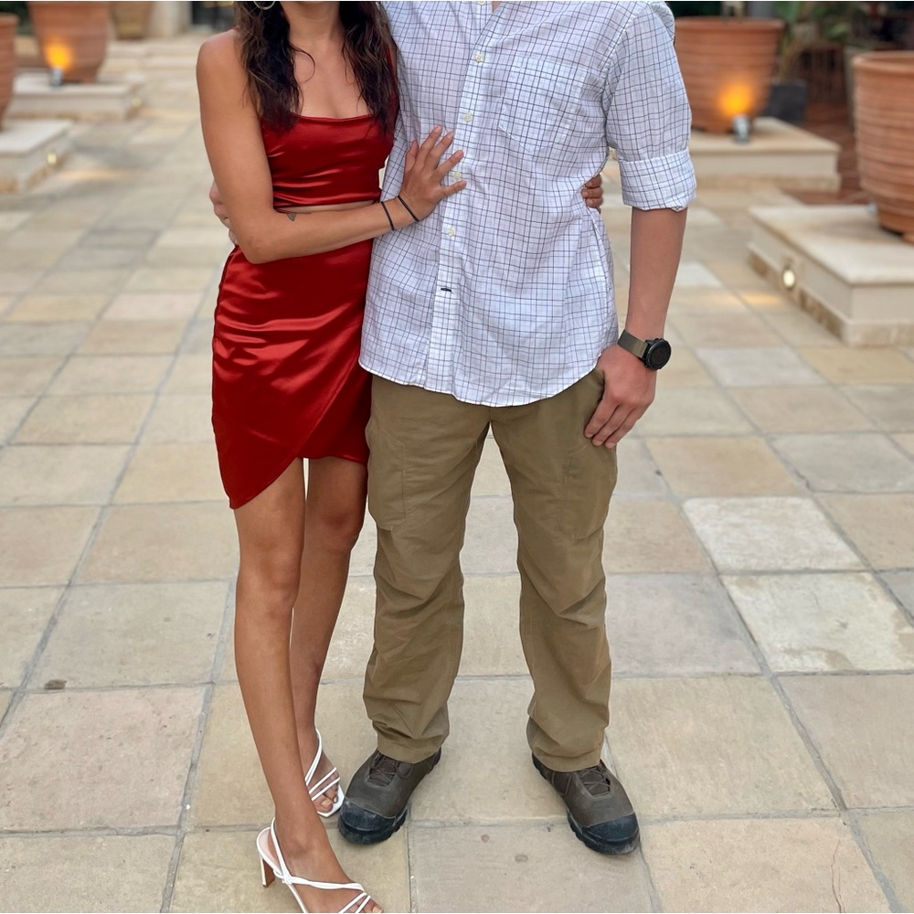 Lulus cross over cutout mini!